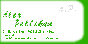 alex pellikan business card